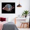Stupell Industries Purple Disco Ball Planet Framed Giclee, design by Decent Exposures